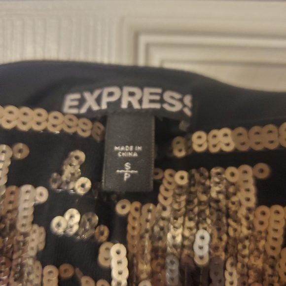 Express sequine stretch mini skirt - Picture 3 of 3